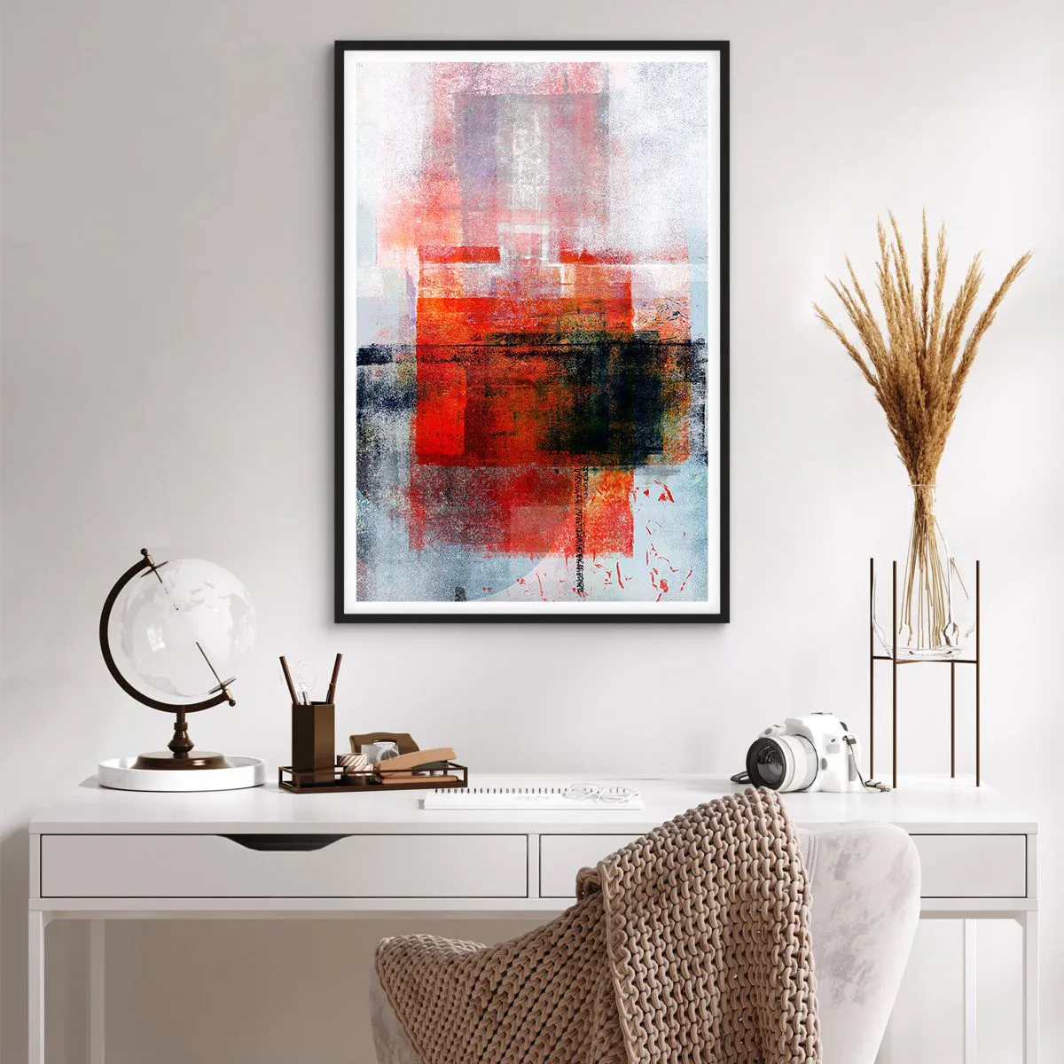 Plagát v čiernom ráme - Žiariaca kompozícia - 61x91 cm