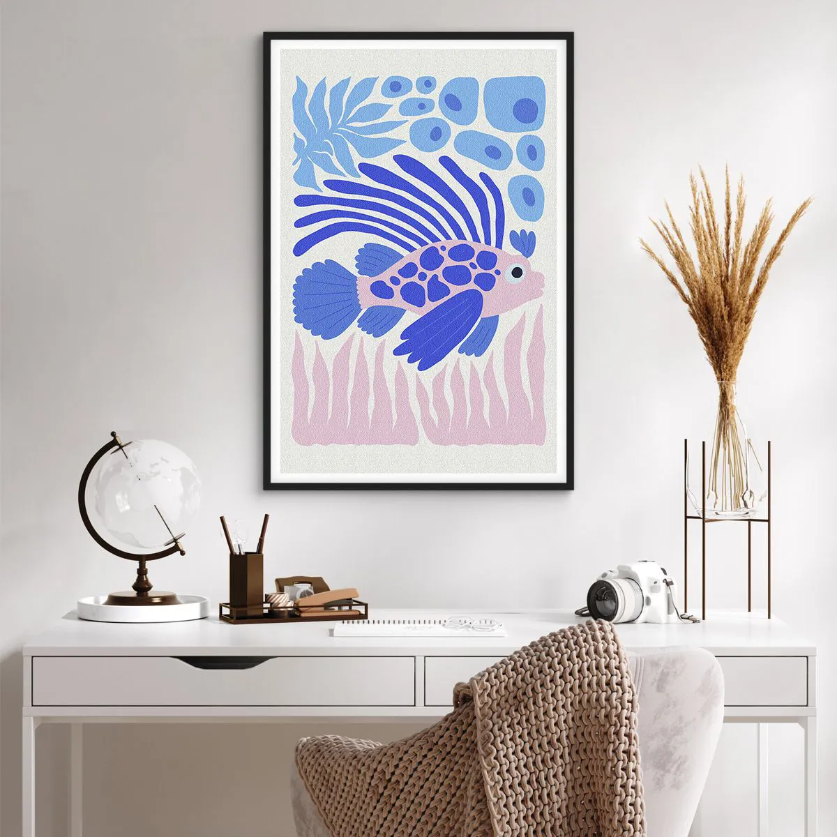 Poster in cornice nera - Nel suo elemento - 61x91 cm