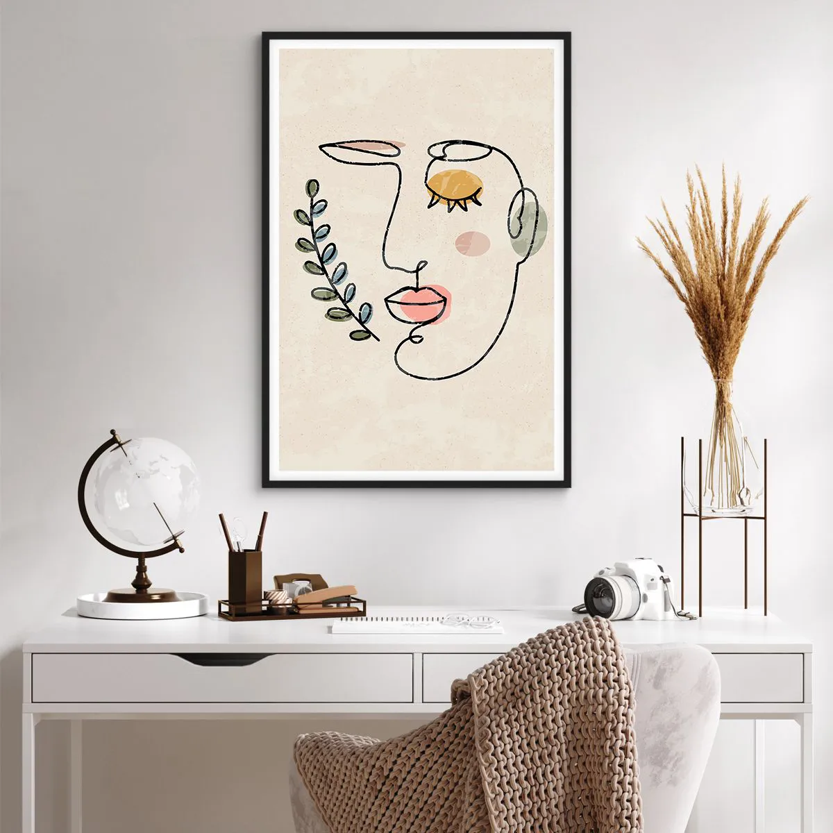 Affiche dans un cadre noir - Poster - Paix retrouvée - 61x91 cm