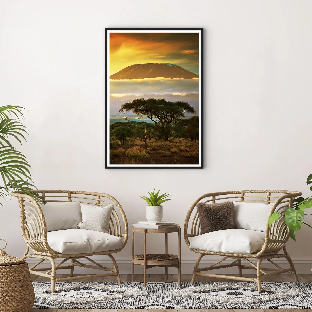 Poster în ramă neagră - Visul unui călător - 70x100 cm