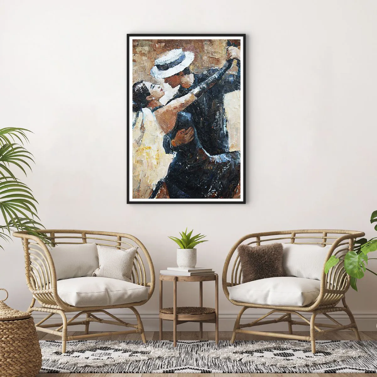 Plakat w czarnej ramie - A la Rudolf Valentino - 70x100 cm