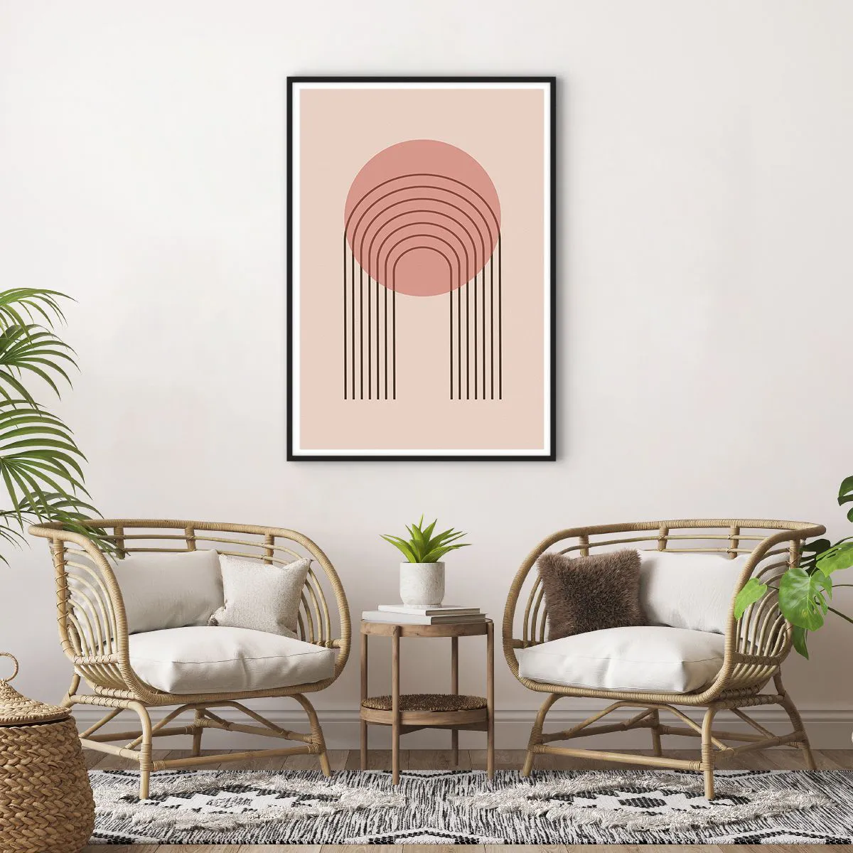 Plakat i sort ramme - Uimodståelig tiltrækningskraft - 70x100 cm