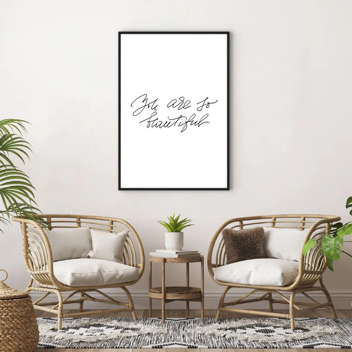 Plakat w czarnej ramie - Naprawdę, uwierz… - 70x100 cm