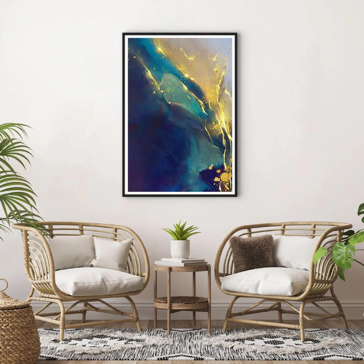 Plakát v černém rámu - Zlatý močál - 70x100 cm