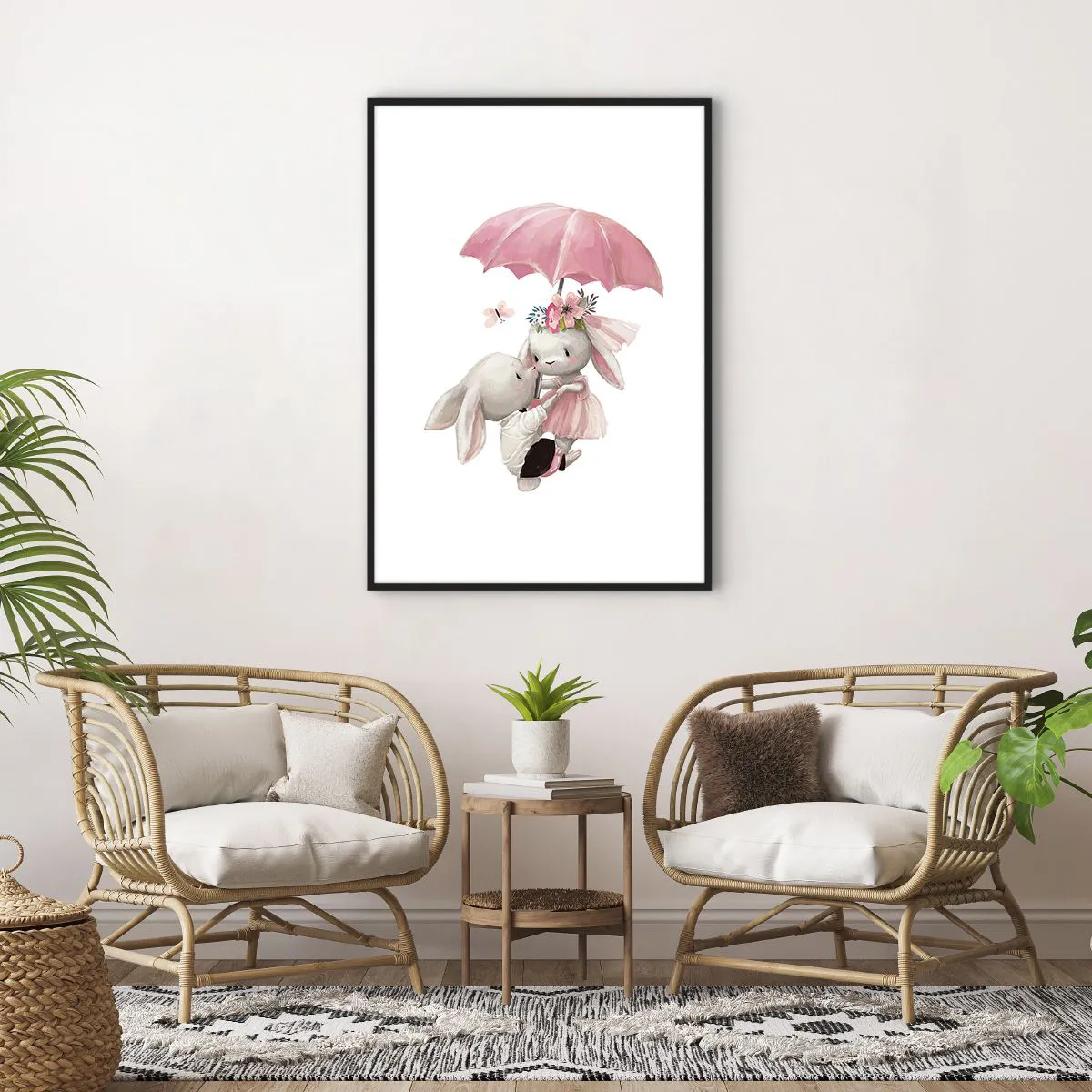 Poster in einem schwarzem Rahmen - Das ist eben Liebe - 70x100 cm