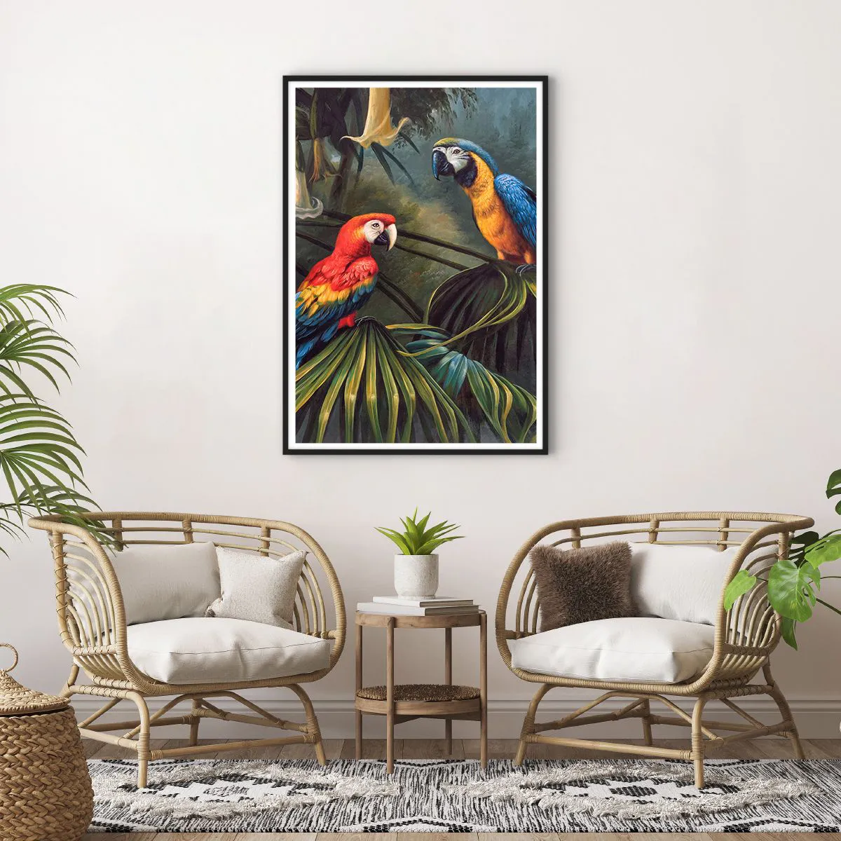 Poster in black frame - Romanticism in Tropics - 70x100 cm