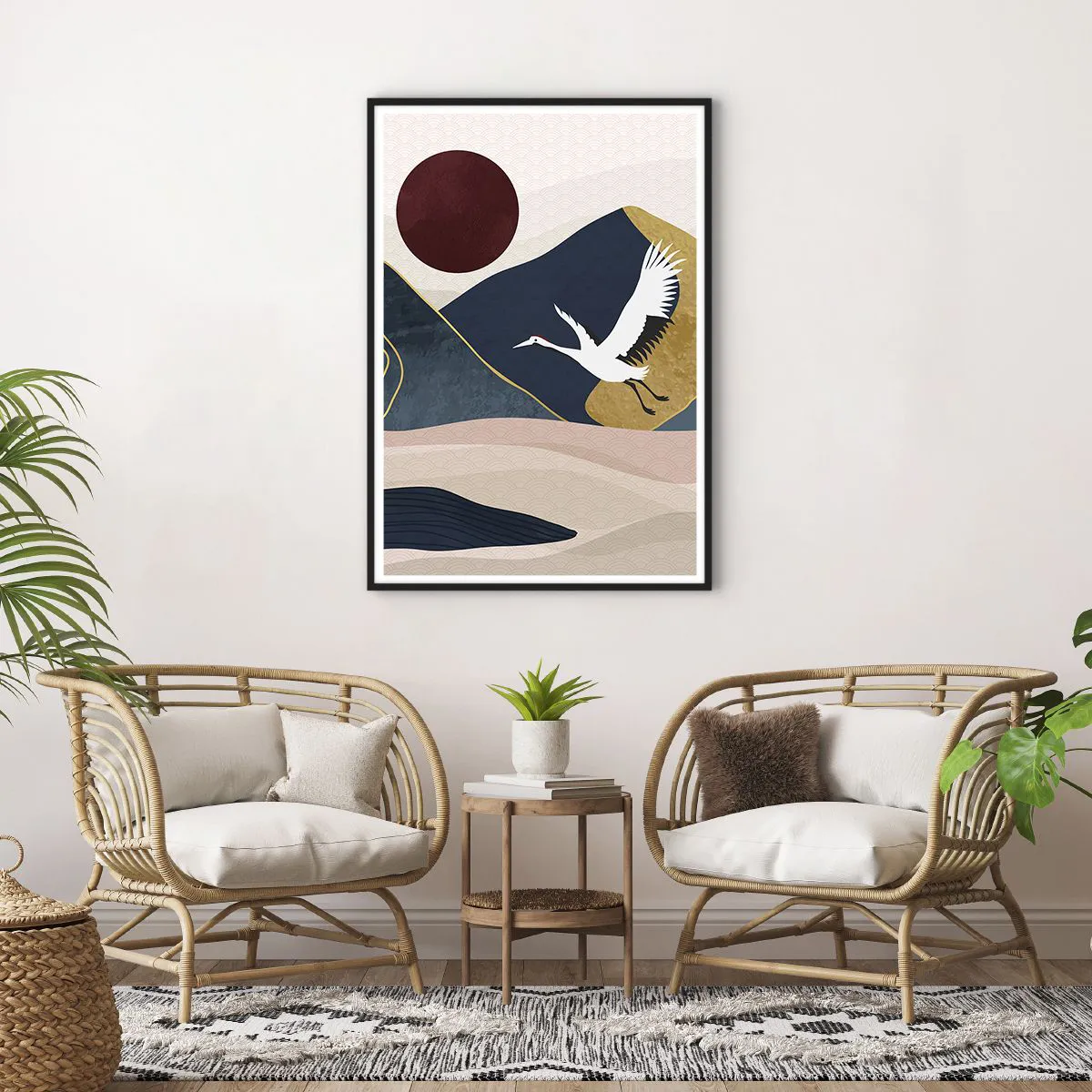 Poster în ramă neagră - Și ziua a zburat din nou - 70x100 cm