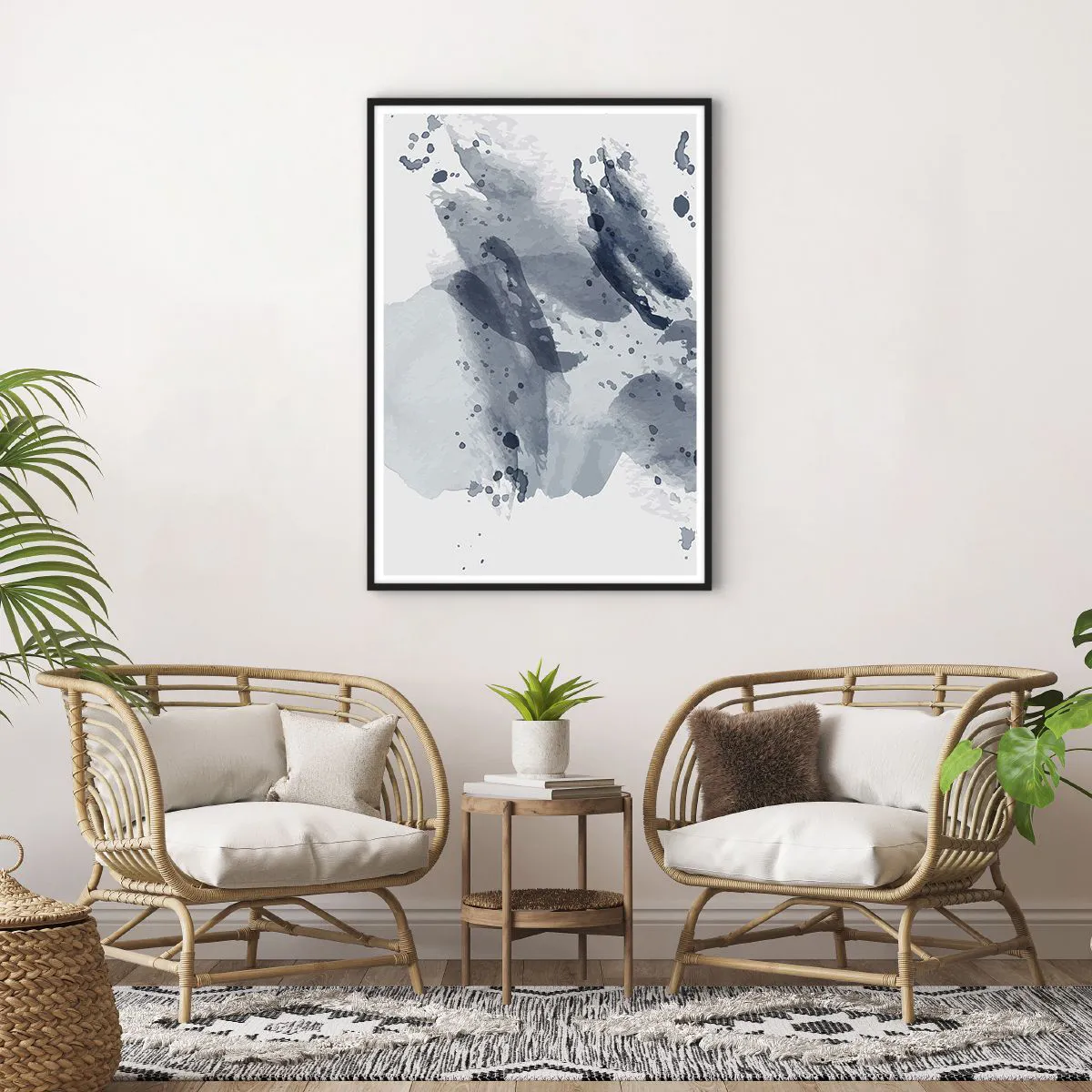 Plakat i sort ramme - En undersøgelse af vandets natur - 70x100 cm