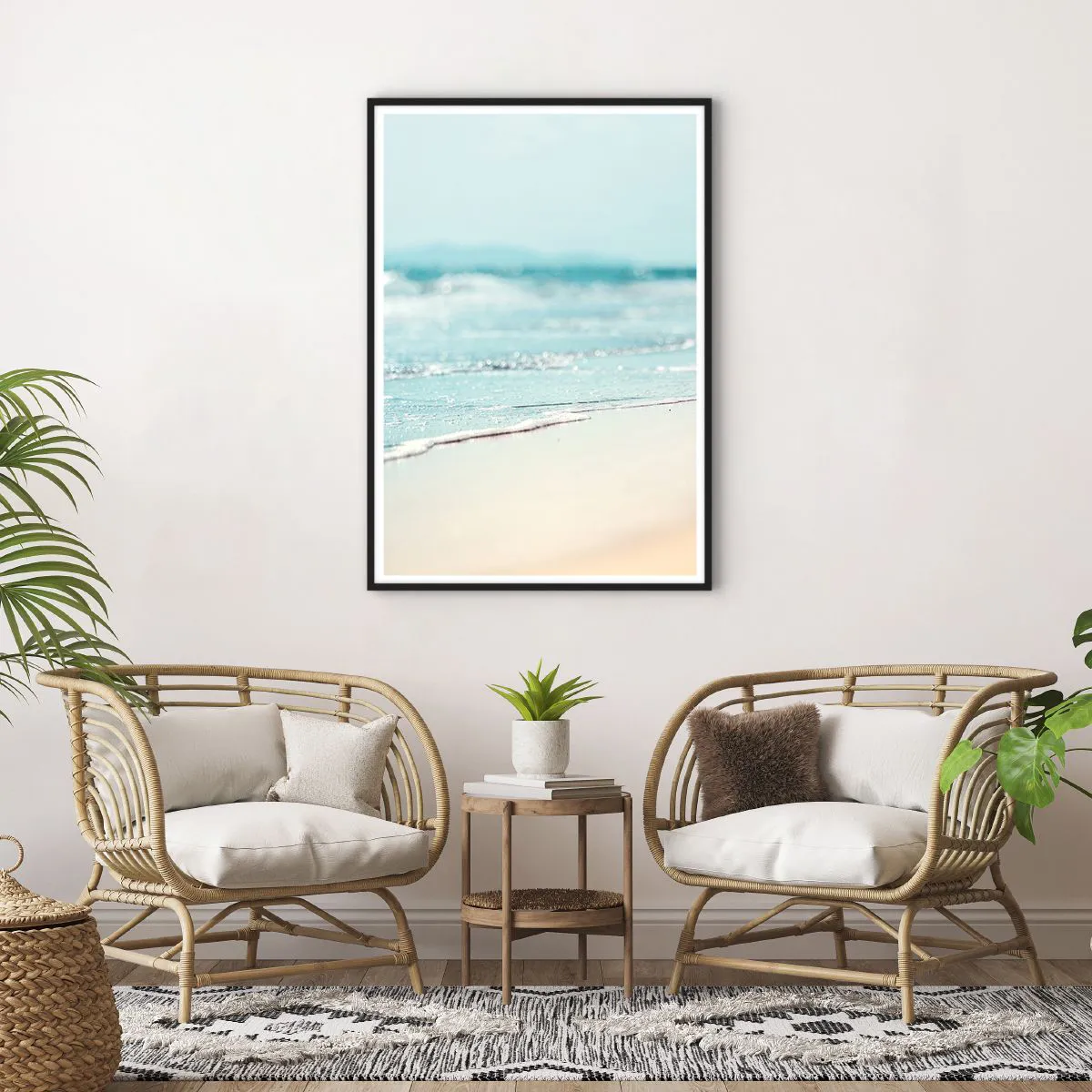 Plakat i sort ramme - Varme og støj - 70x100 cm