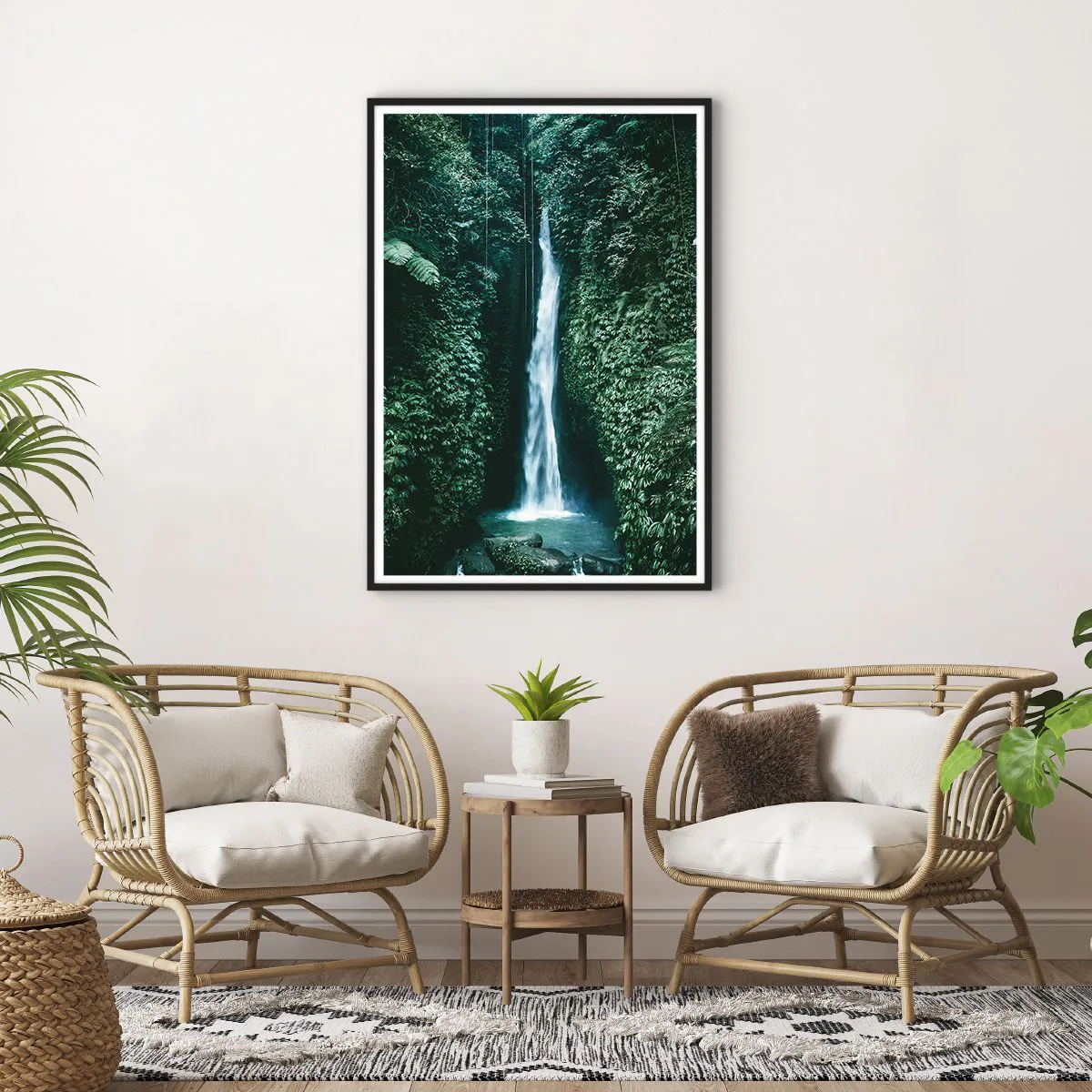 Poster in black frame - Tropical Spring - 70x100 cm