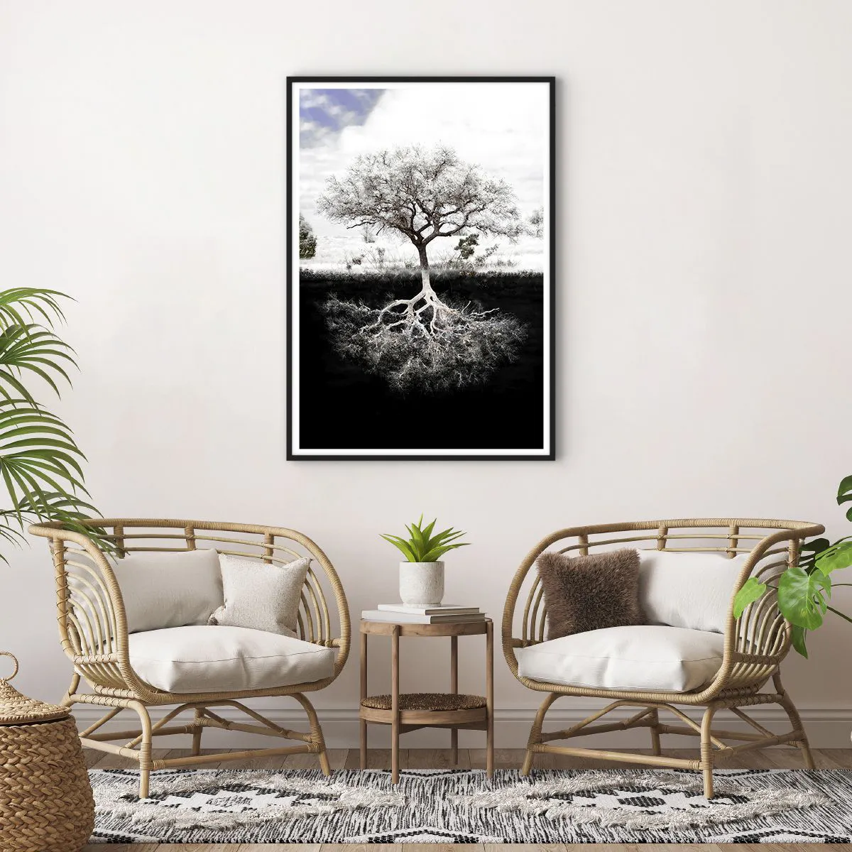 Poster în ramă neagră - Descoperire - 70x100 cm