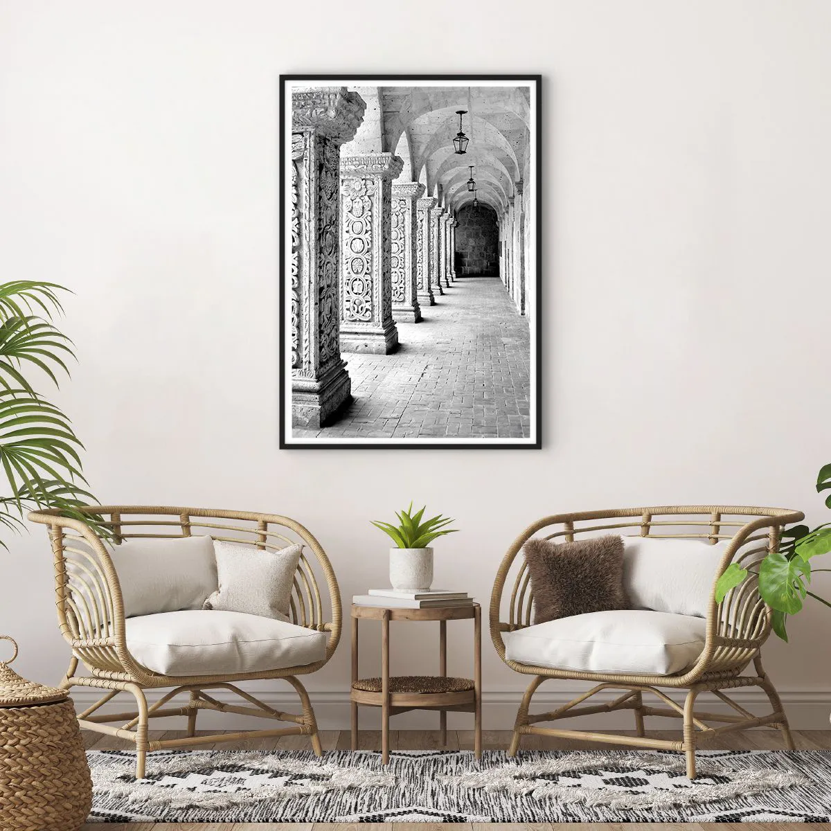 Poster in einem schwarzem Rahmen - Und wo geht’s hin...? - 70x100 cm