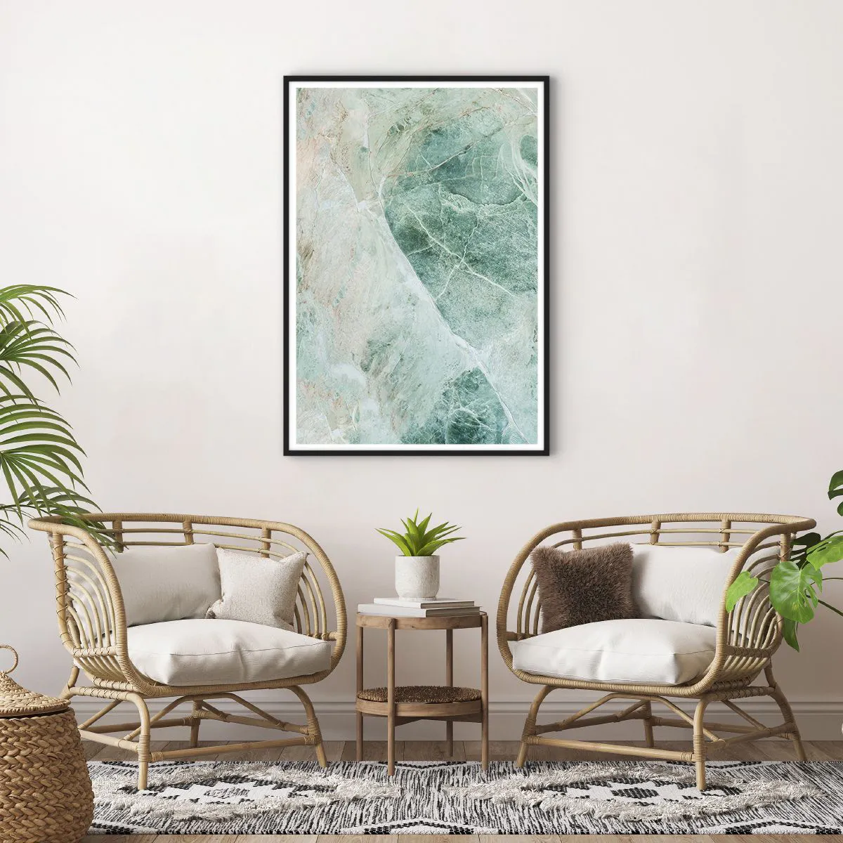Affiche dans un cadre noir - Poster - La noble froideur de la pierre - 70x100 cm