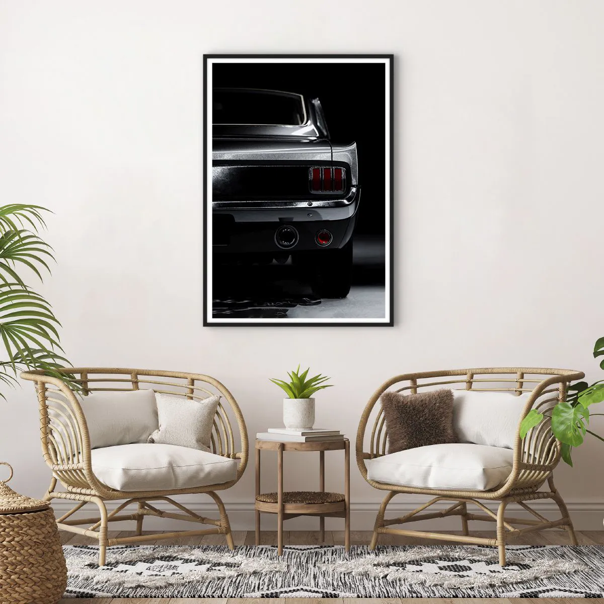 Affiche dans un cadre noir - Poster - Le charme du classique - 70x100 cm