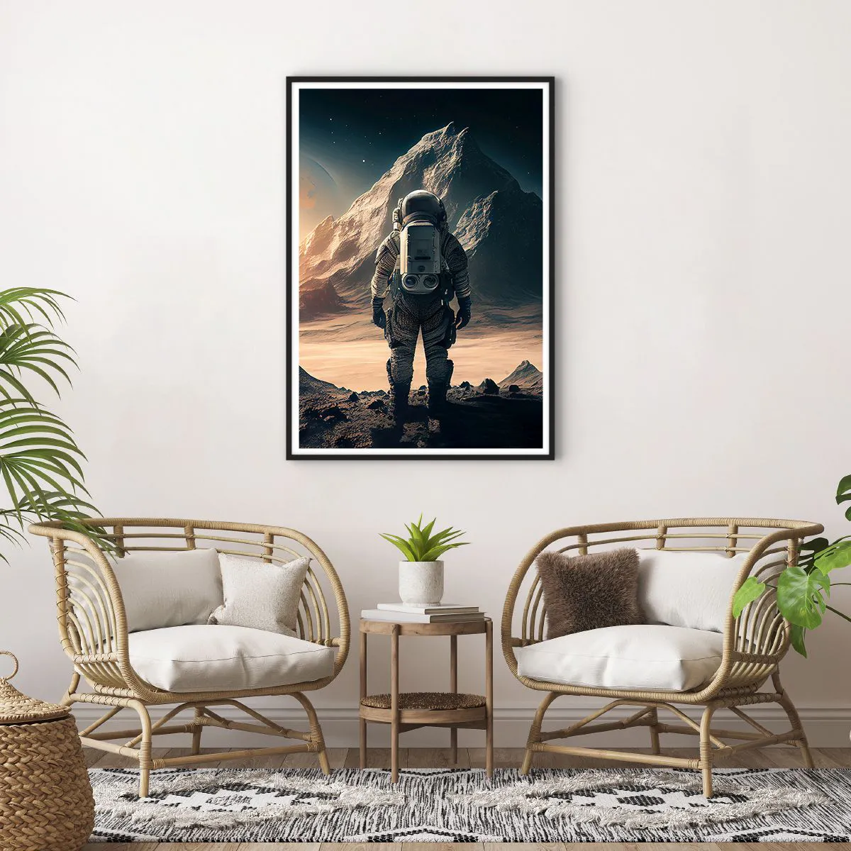 Plakat w czarnej ramie - Nowe wyzwanie - 70x100 cm