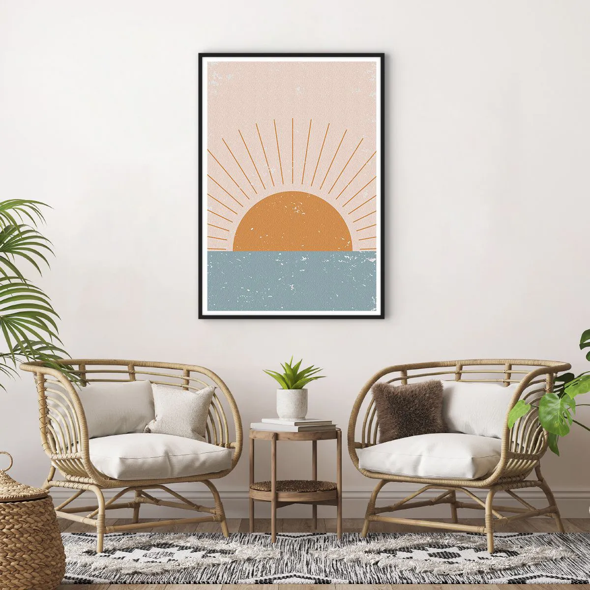 Poster in einem schwarzem Rahmen - Alltägliches Wunder - 70x100 cm