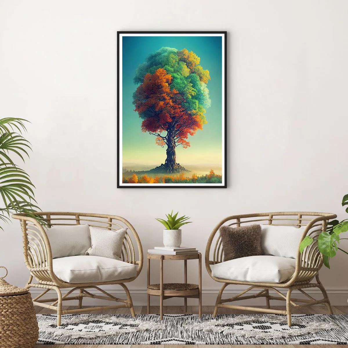 Plakat i sort ramme - Eg - naturens fader - 70x100 cm