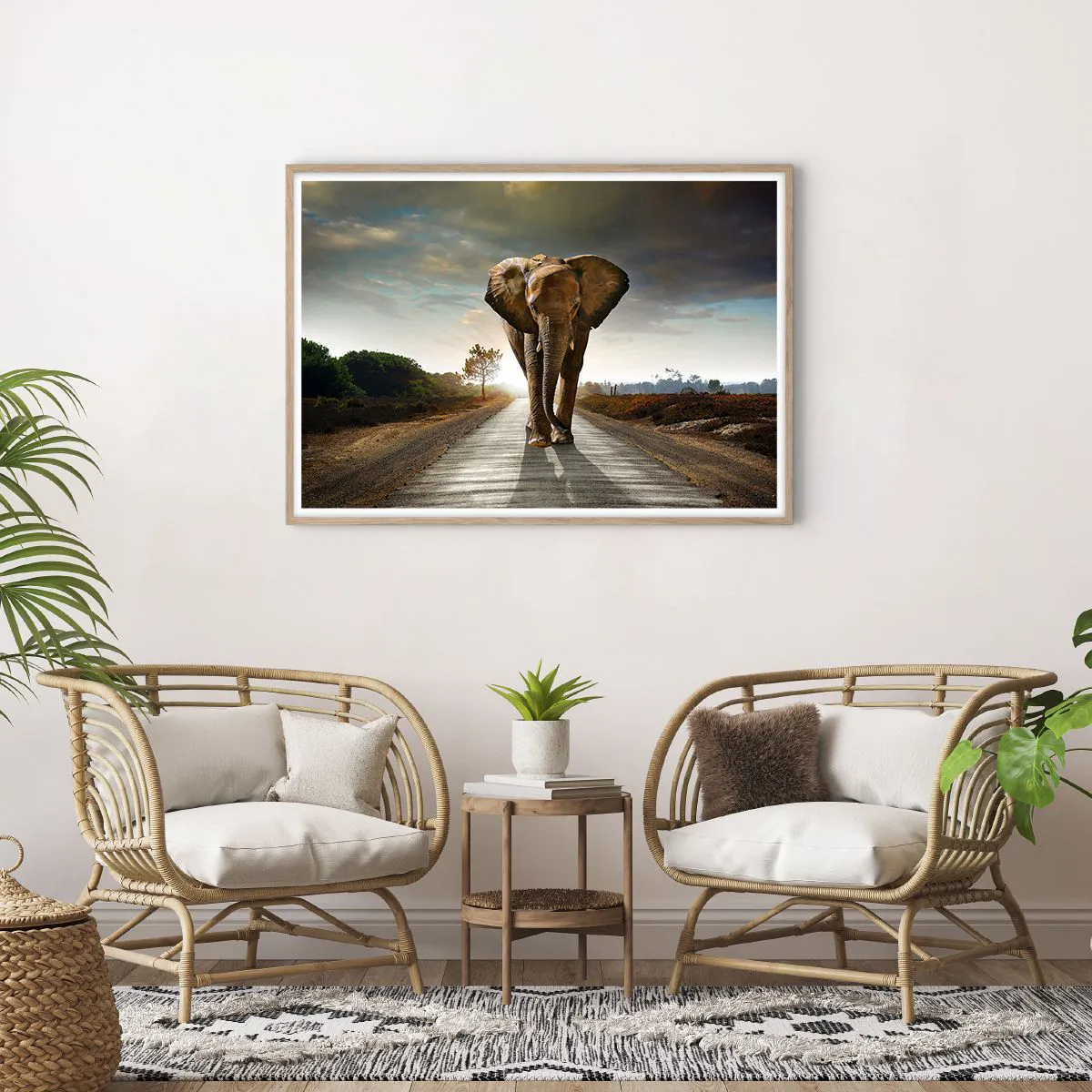 Plakat w ramie jasny dąb - I wcale nie w składzie porcelany - 100x70 cm