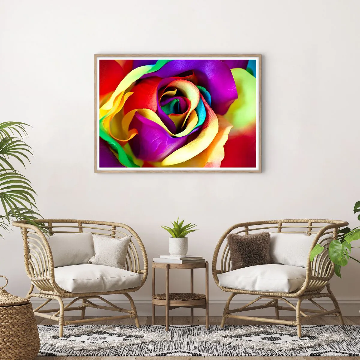 Een poster in een licht eiken lijst - Het is onmogelijk - 100x70 cm