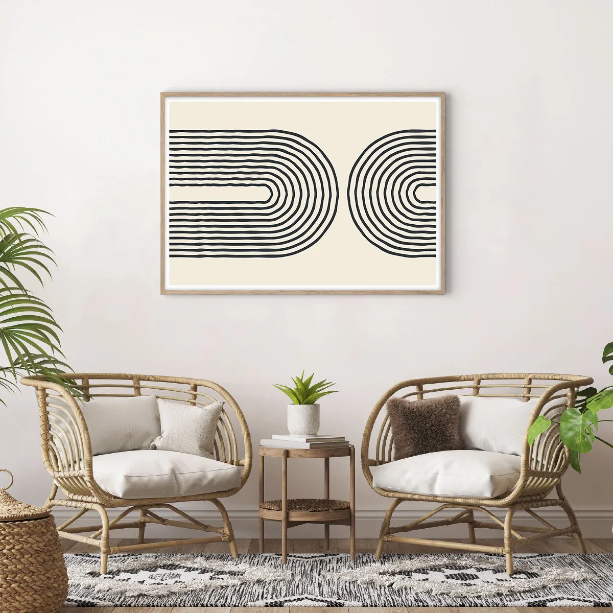 Poster in light oak frame - In One Moment… - 100x70 cm