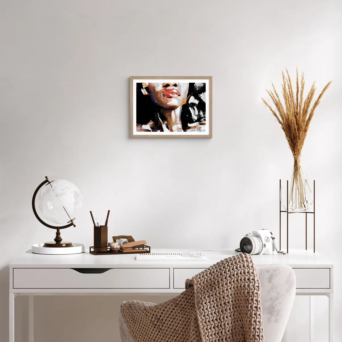 Plakát v rámu světlý dub - Hrdost bez předsudků - 40x30 cm