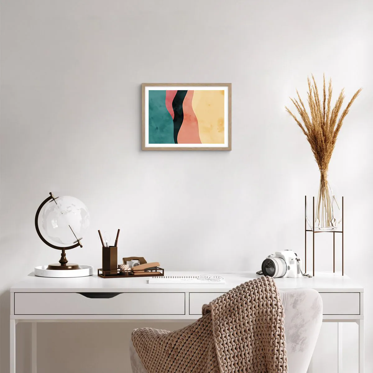 Poster in einem Rahmen aus heller Eiche - Konforme Nichtkonformität - 40x30 cm