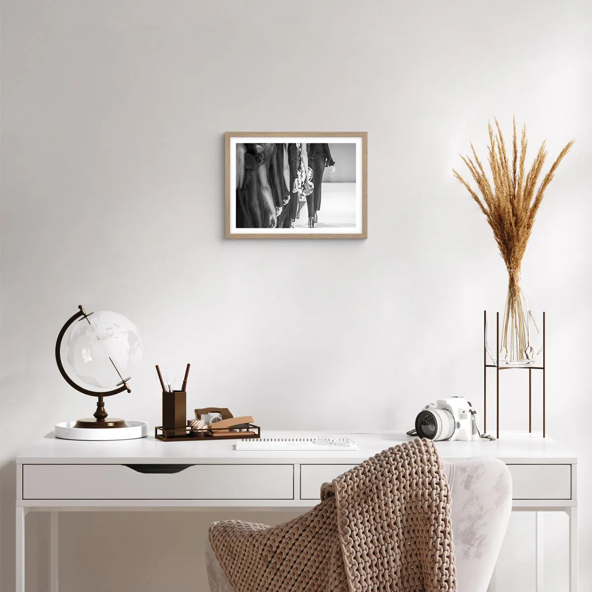 Póster en marco roble claro - Un desfile con estilo - 40x30 cm