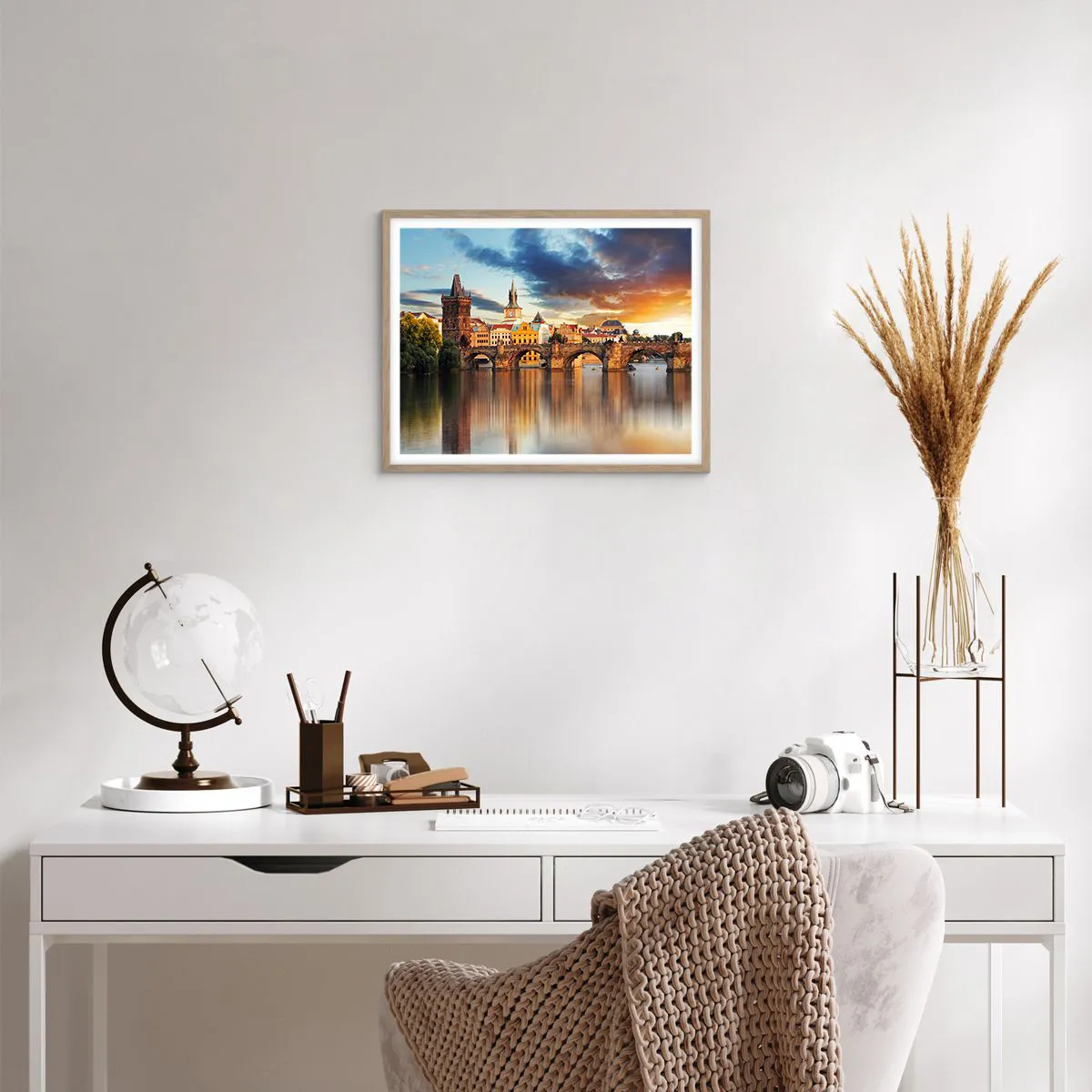 Plakat w ramie jasny dąb - Piękna od wieków - 50x40 cm