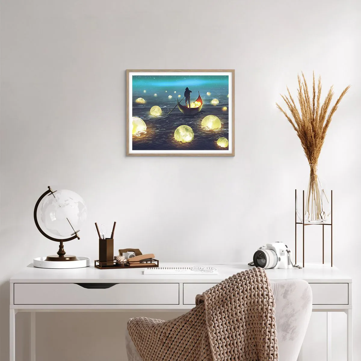 Pôster com moldura de carvalho claro - Coisas com as quais os filósofos nunca sonharam - 50x40 cm