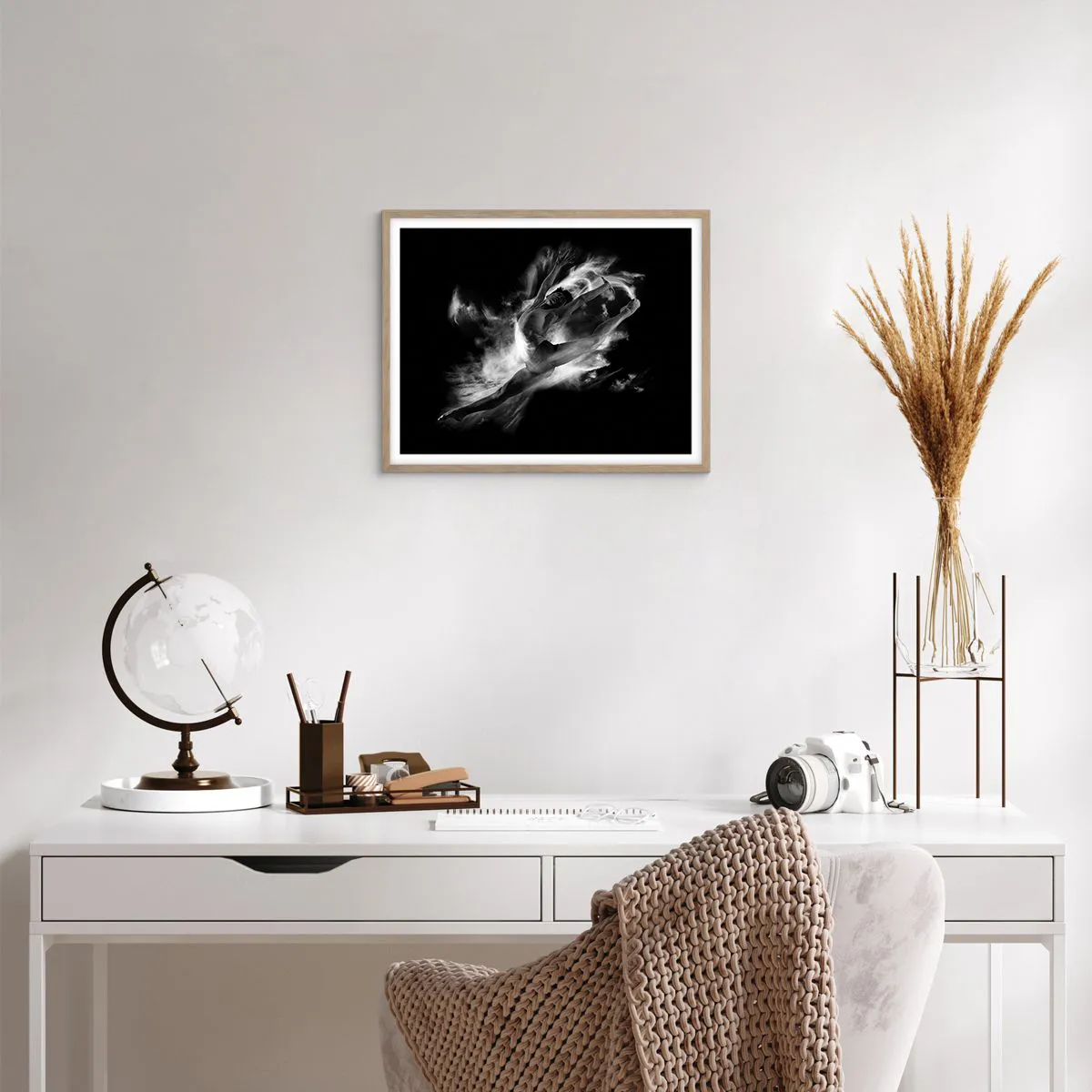 Poszter világos tölgy keretben - Elakadt a repülésben - 50x40 cm