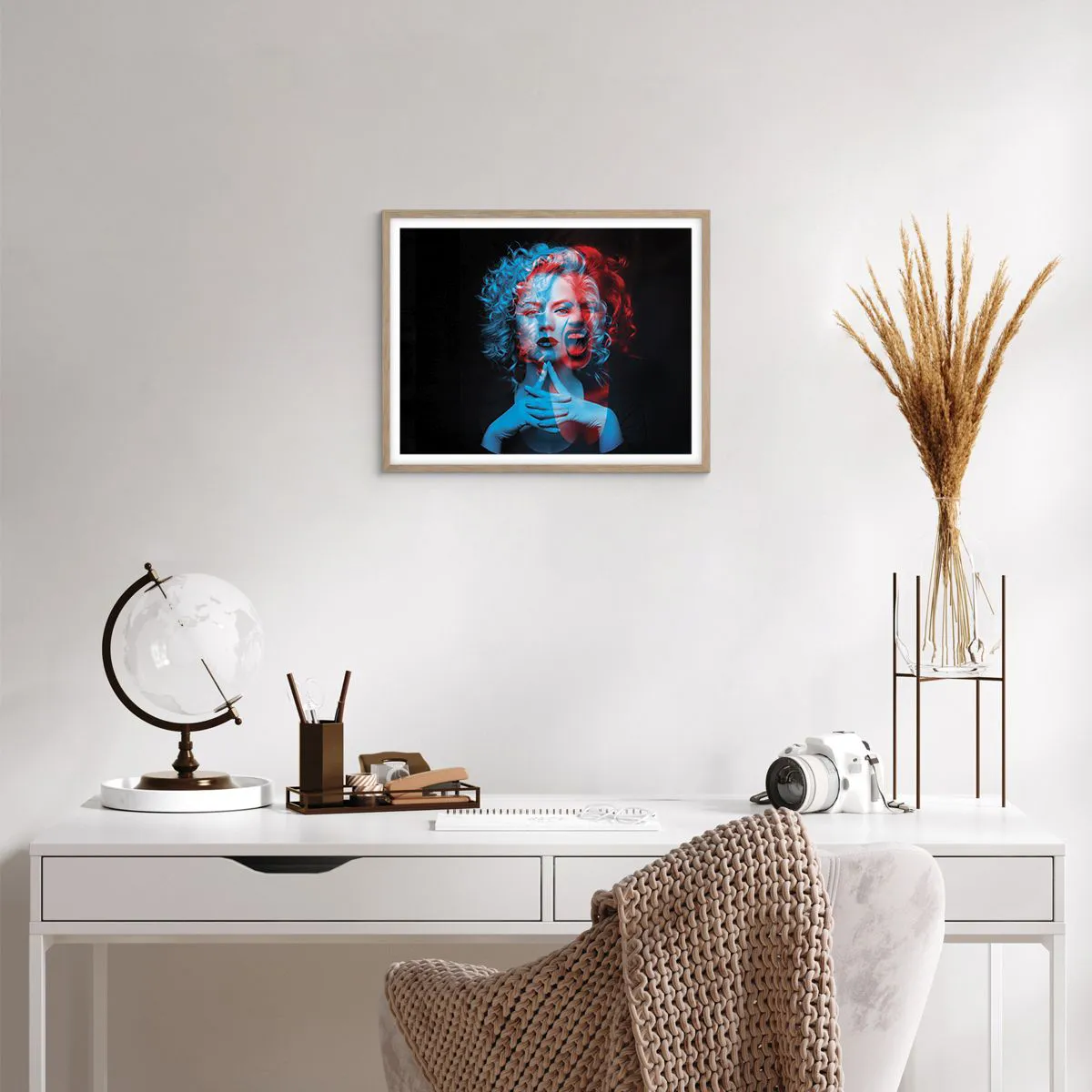 Plakat w ramie jasny dąb - Alter ego - 50x40 cm