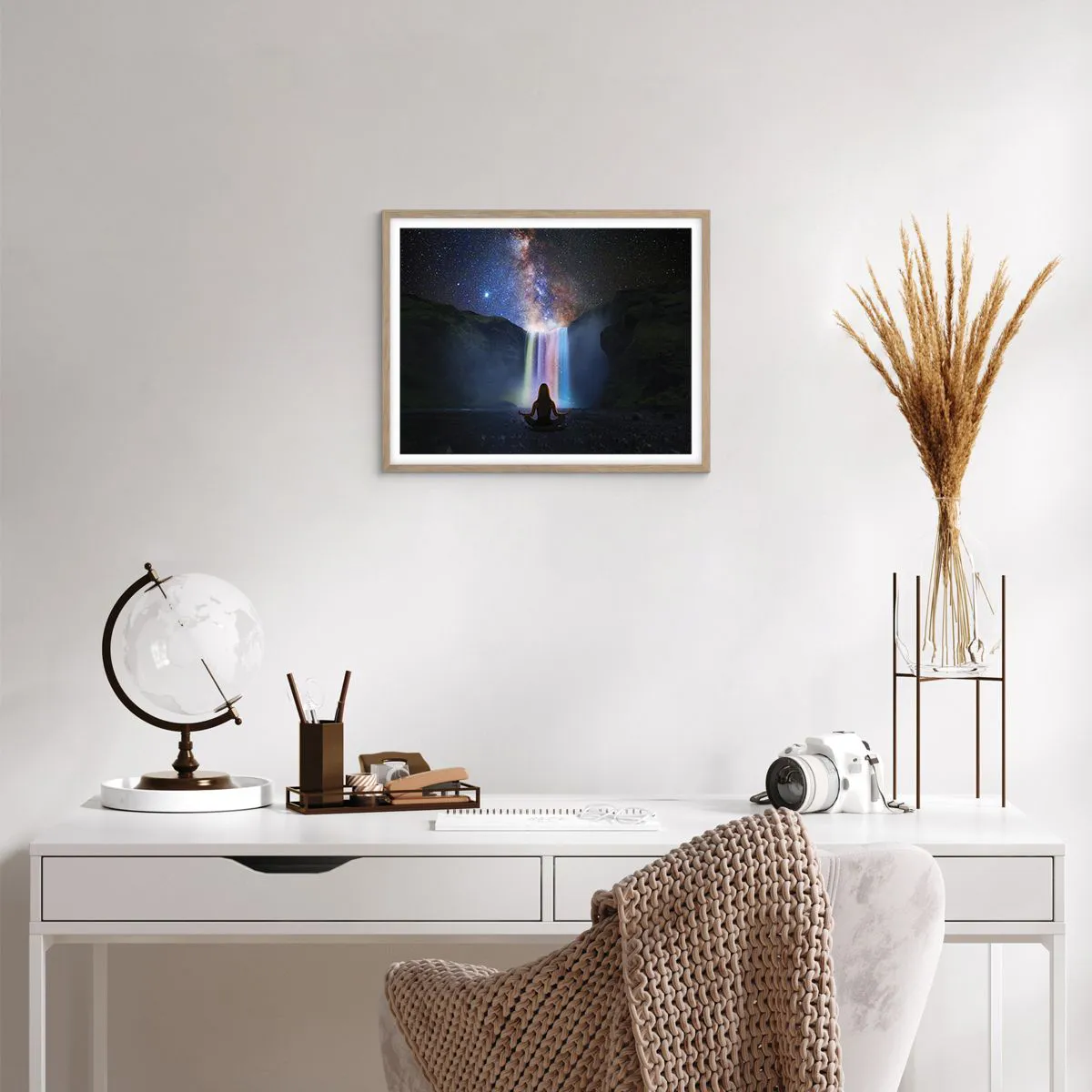 Poster in einem Rahmen aus heller Eiche - Absolute Harmonie - 50x40 cm