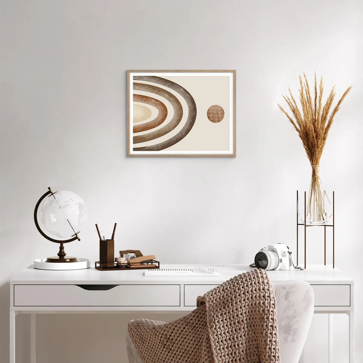 Poster in einem Rahmen aus heller Eiche - In einer weit entfernten Galaxie - 50x40 cm