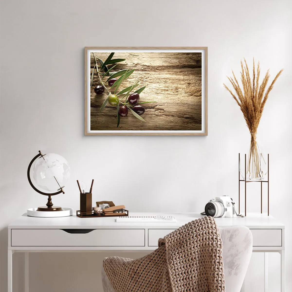 Poster in light oak frame - Straight from Nature - 70x50 cm