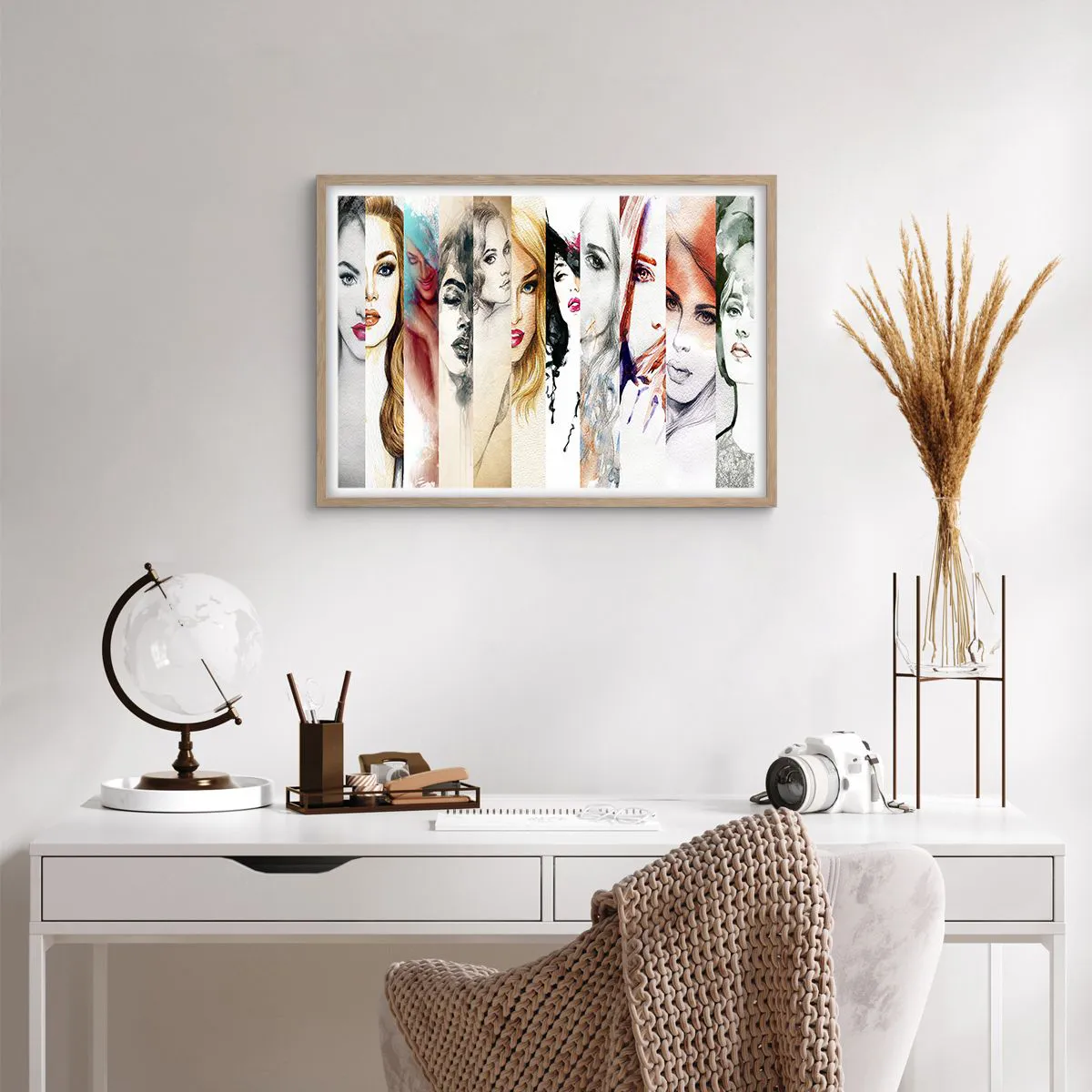 Poster in light oak frame - And It Is Always You - 70x50 cm