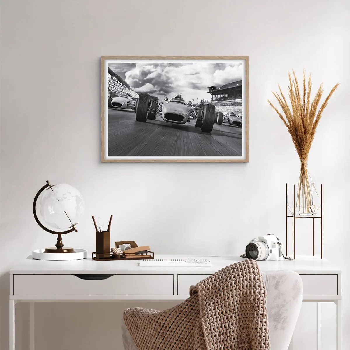 Affiche dans un chêne clair - Poster - Puissance! - 70x50 cm