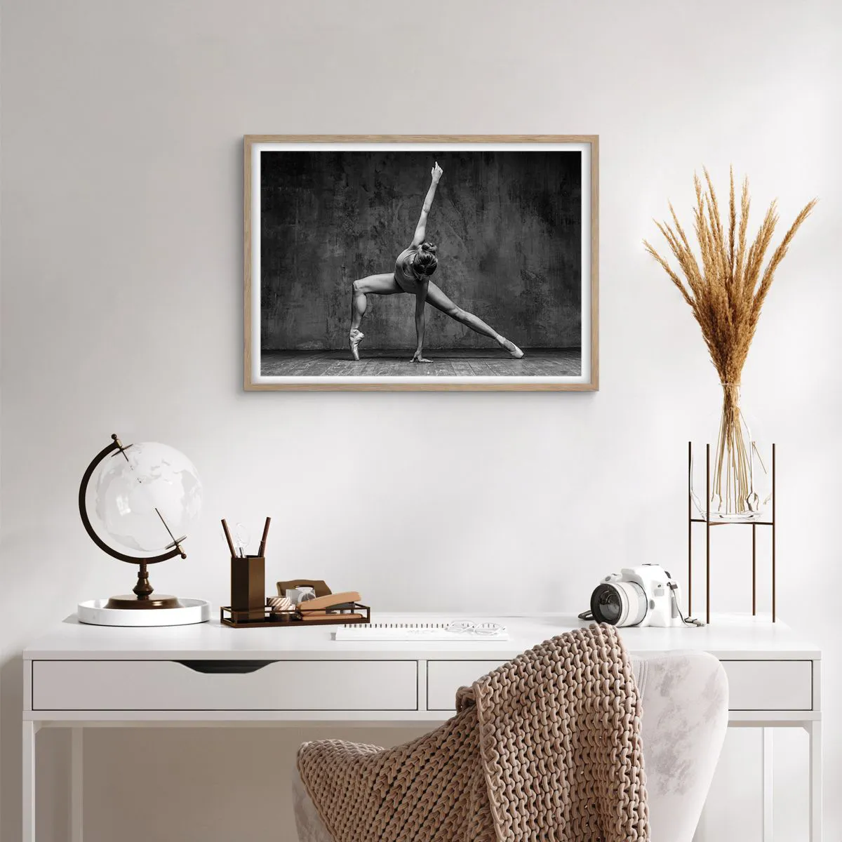 Poster in cornice rovere chiaro - Ideale di equilibrio - 70x50 cm