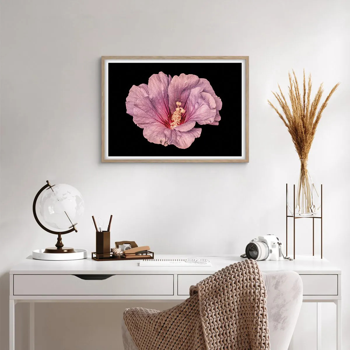 Pôster com moldura de carvalho claro - Direto para o coração - 70x50 cm