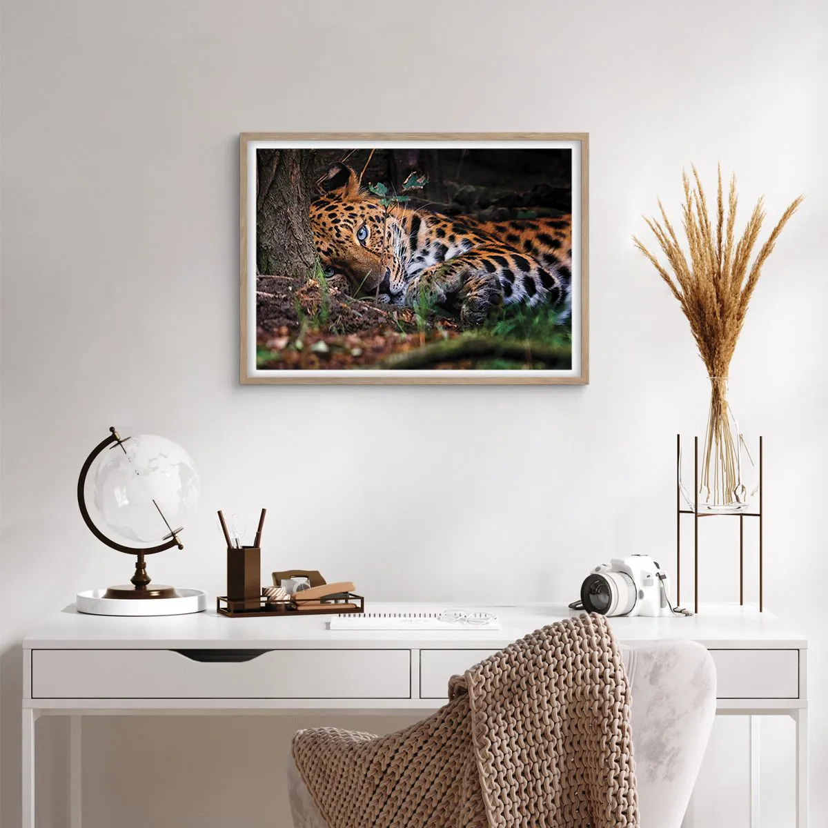 Poster în ramă de stejar deschis - Să ai încredere în mine - 70x50 cm