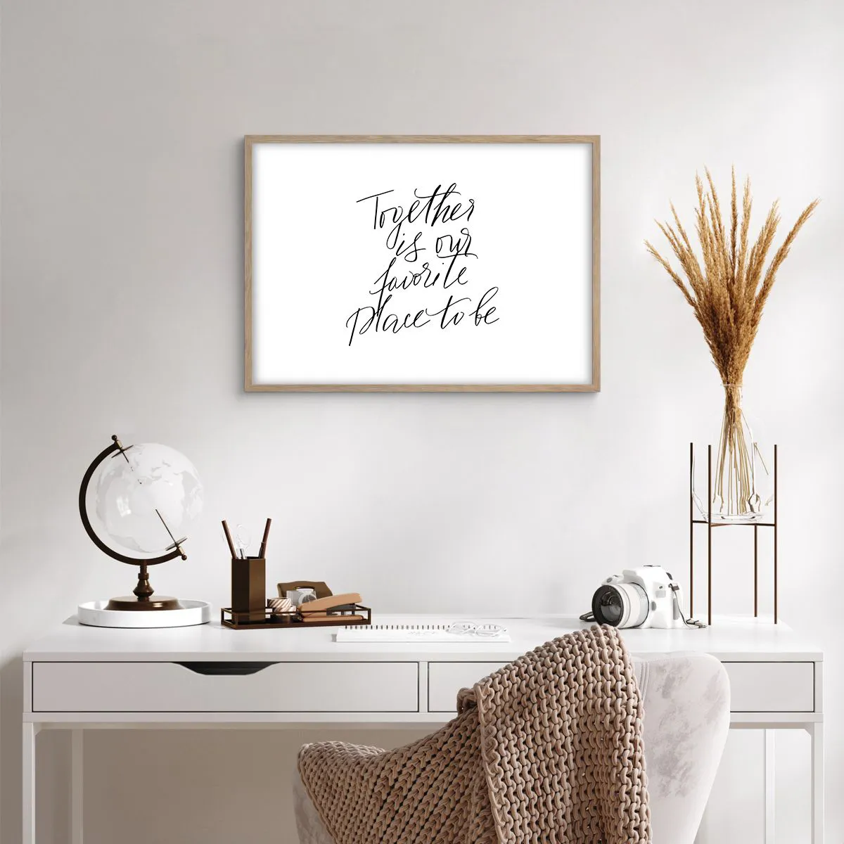 Affiche dans un chêne clair - Poster - Vous aussi vous le sentez? - 70x50 cm