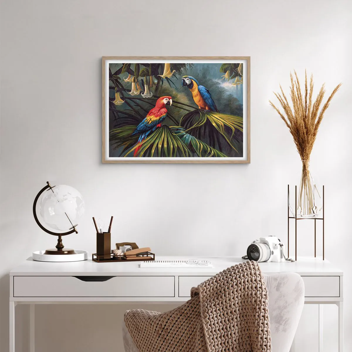 Een poster in een licht eiken lijst - Romantiek in de tropen - 70x50 cm