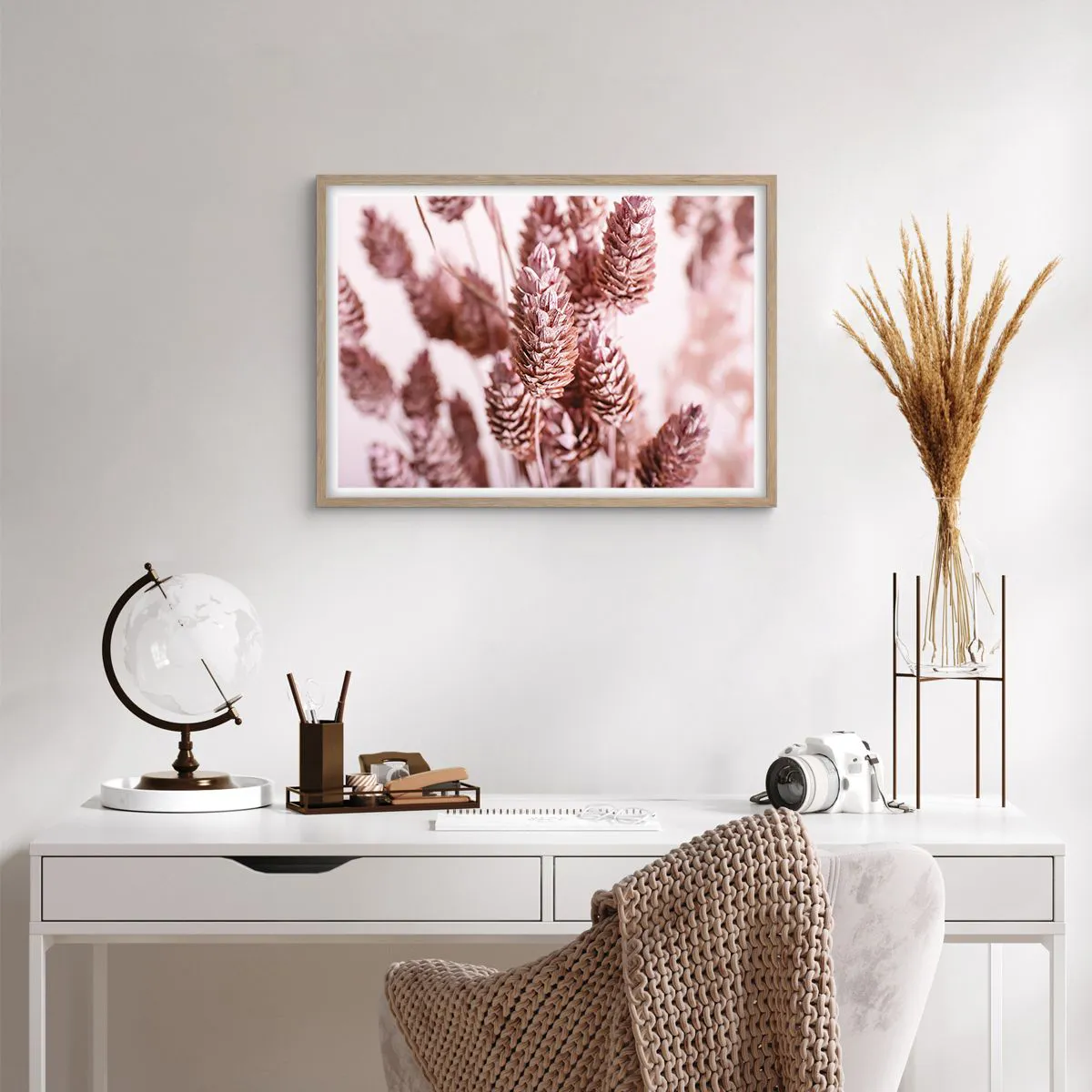 Póster en marco roble claro - Aparentemente discreto - 70x50 cm