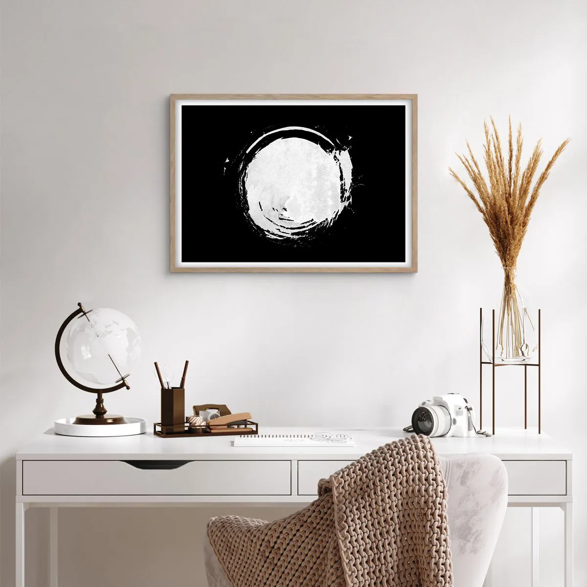 Poszter világos tölgy keretben - A jó kiút - 70x50 cm