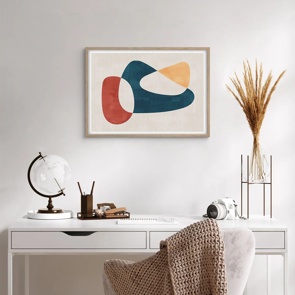 Poster in light oak frame - Influences and Metamorphoses - 70x50 cm