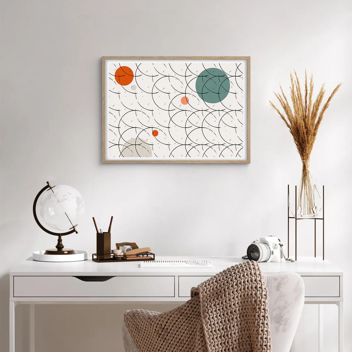 Affisch i ram av ljusek - I popkonstens anda - 70x50 cm