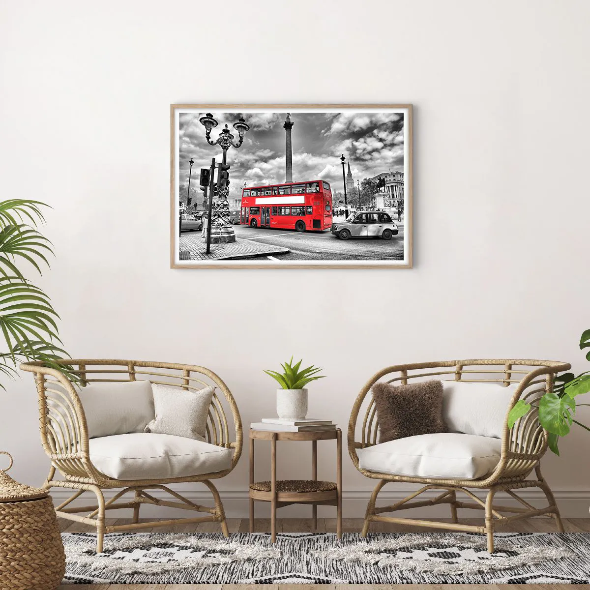 Poster in einem Rahmen aus heller Eiche - Der wahre Blutkreislauf der Stadt - 91x61 cm