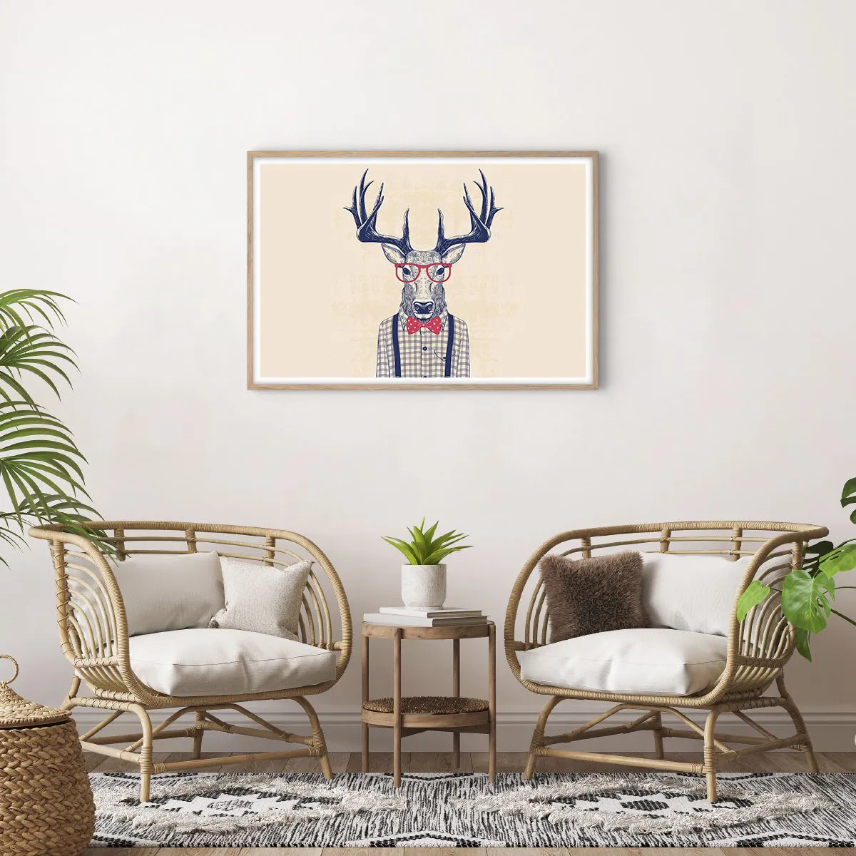 Affisch i ram av ljusek - Rolig extravagans - 91x61 cm