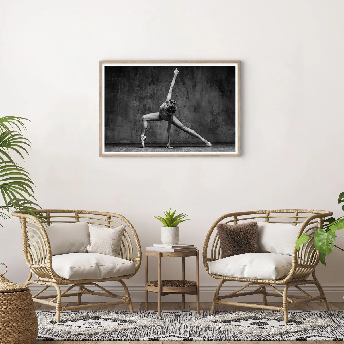 Affisch i ram av ljusek - Balansens ideal - 91x61 cm