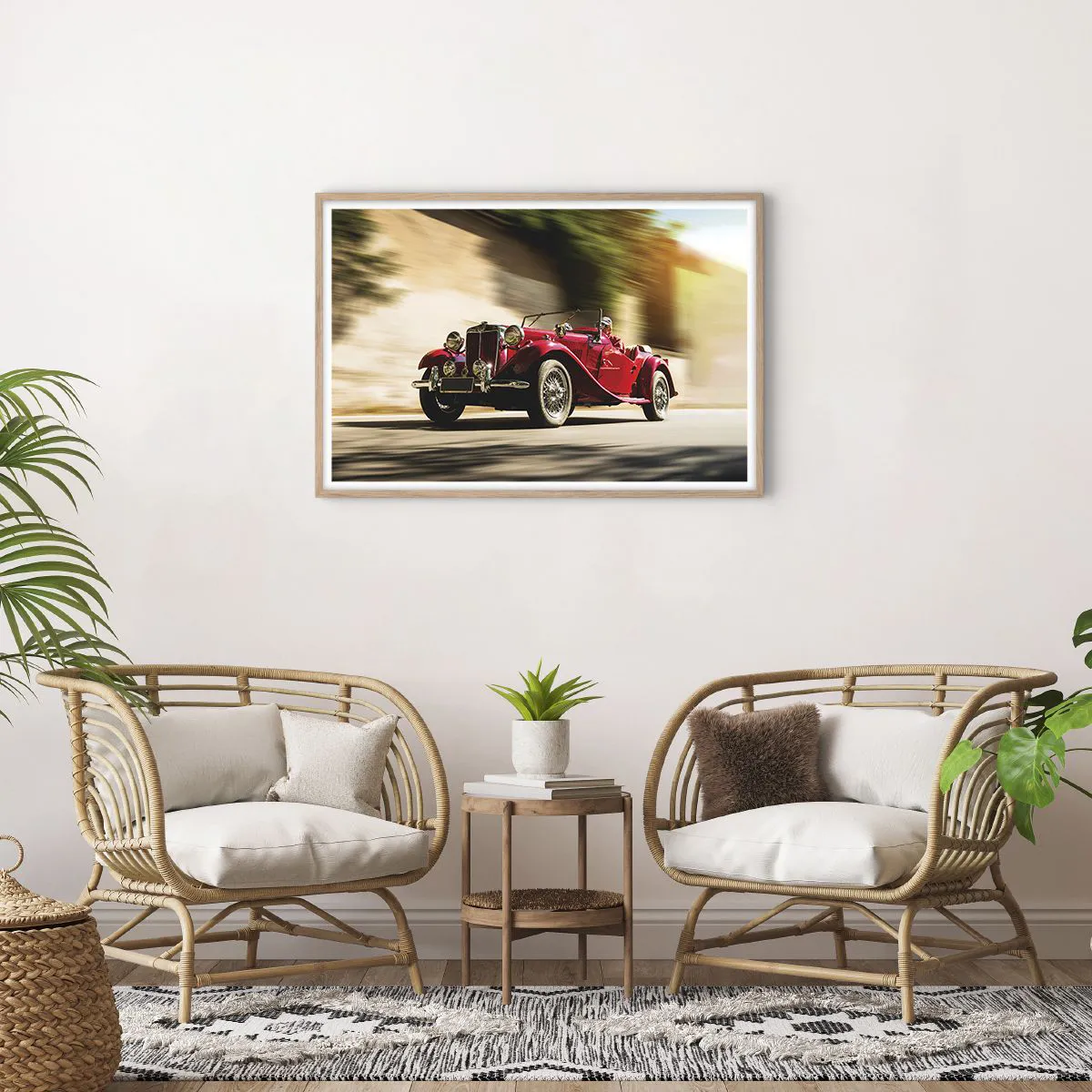 Affisch i ram av ljusek - Vackrare än Nike från Samothrakis - 91x61 cm