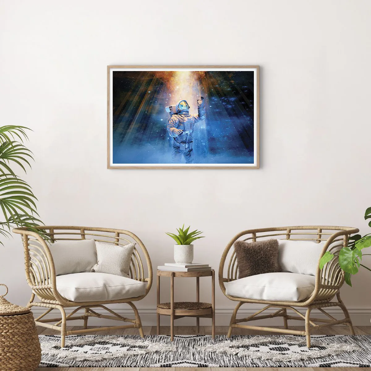 Poster in einem Rahmen aus heller Eiche - Endlich am Ende - 91x61 cm